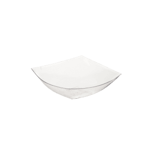 קערה מרובעת שקופה קריסטל קטנה