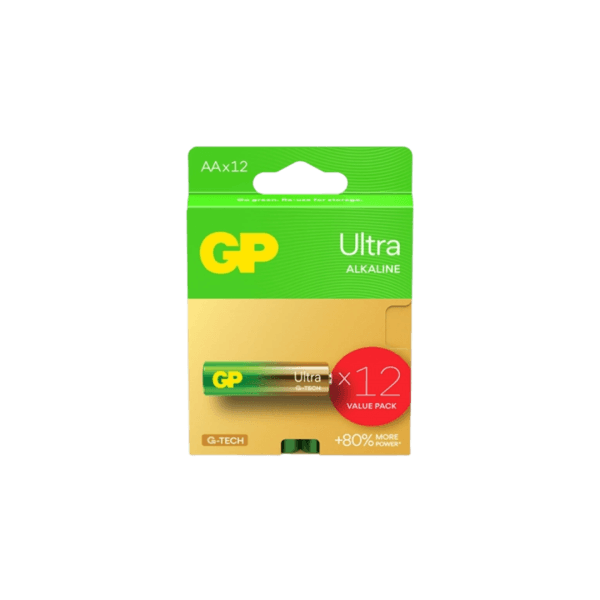מארז 12 סוללות GP אולטרה אלקליין 1.5V AA