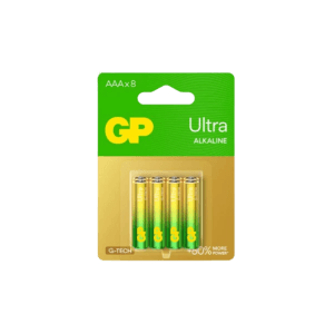 מארז 8 סוללות GP אולטרה אלקליין 1.5V AAA